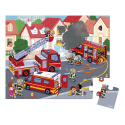 Puzzle Pompiers - 24 pièces avec valisette