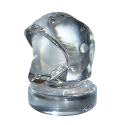 Presse papier cristal casque F1