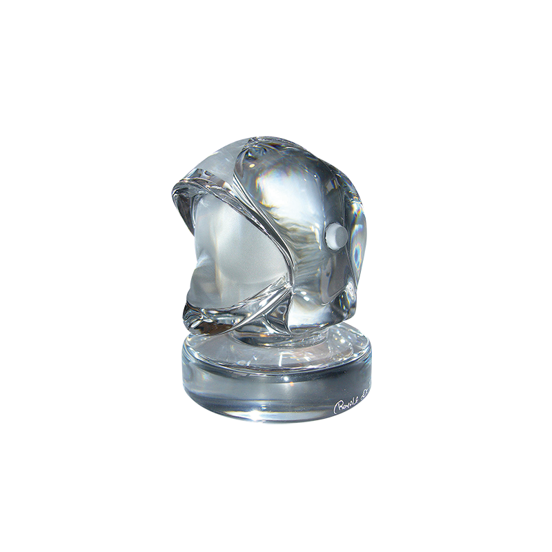 Presse papier cristal casque F1