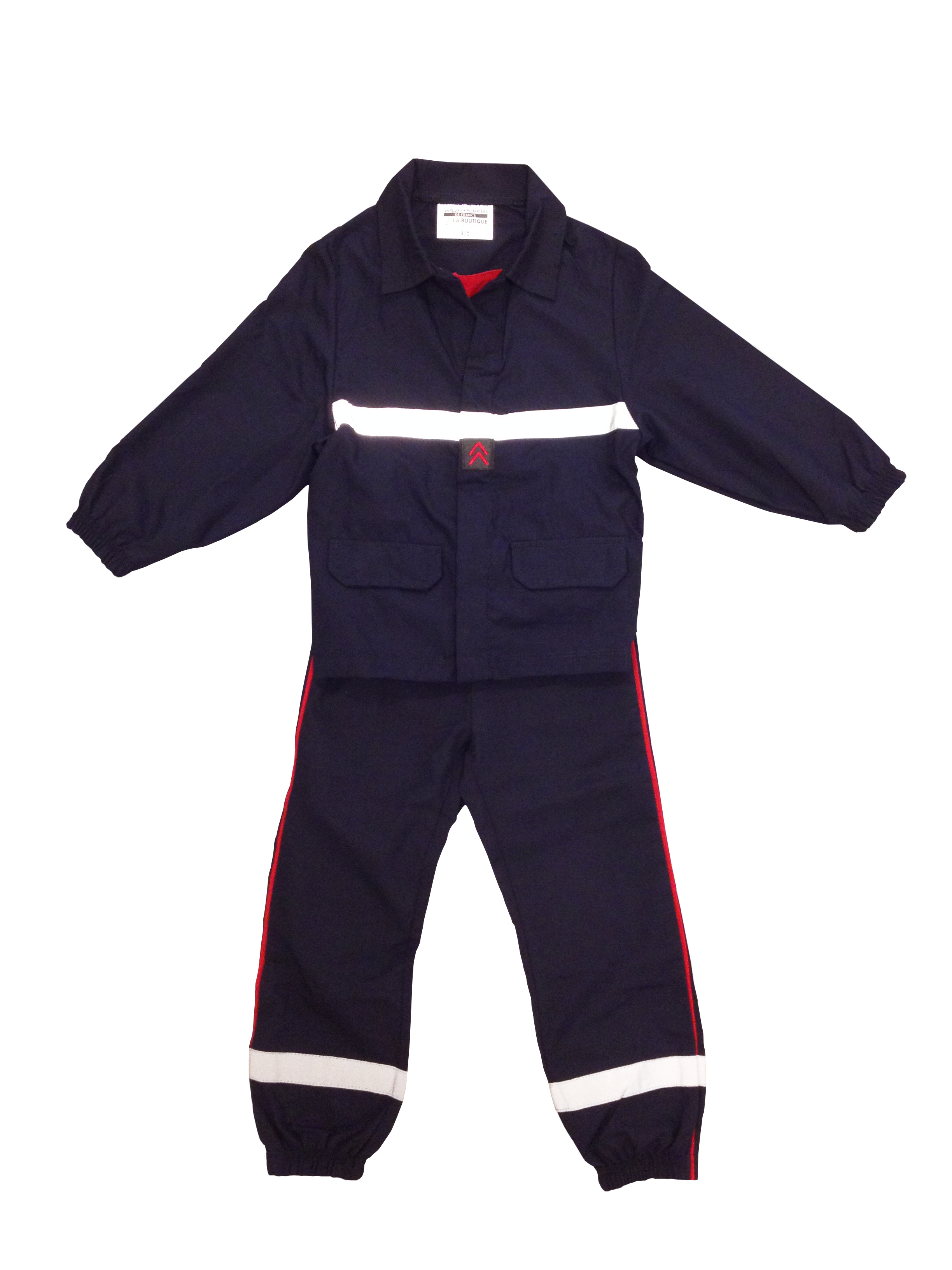 ReliBeauty Déguisement Pompier Enfant avec Accessoires de Pompier de Costume de Pompier pour Garçons et Filles,Bleu 100 