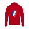 Sweat shirt Tricolore Rouge