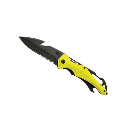 Couteau sécurité emergency jaune