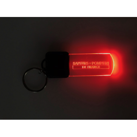 Porte clés Sapeur-Pompier Led Rouge